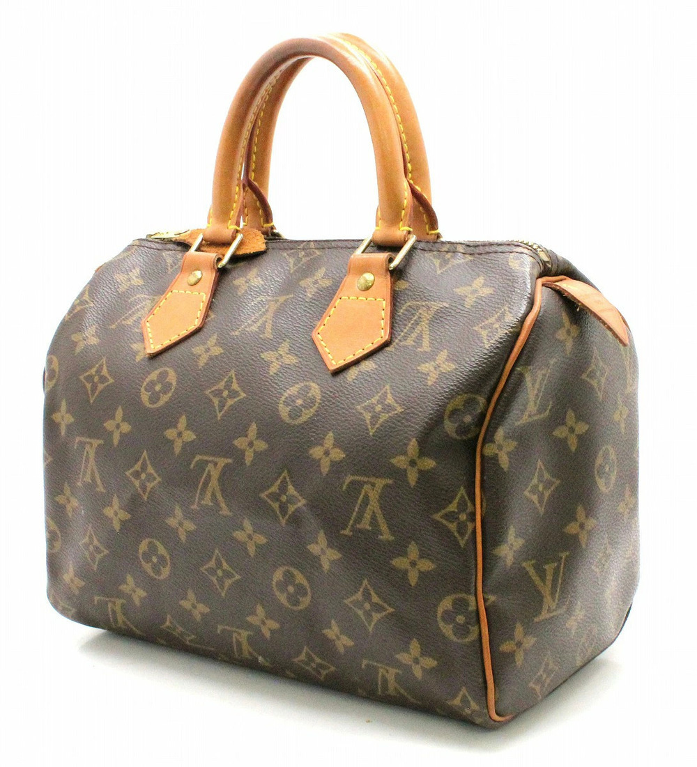Louis Vuitton Speedy Boston Monogram Bag Handbag Brown
